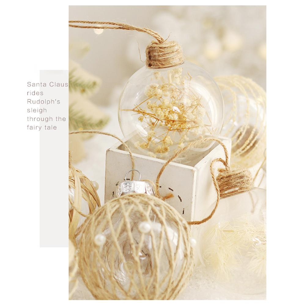 6pcs Exquisite Hanging Decorations Shatterproof Christmas Tree Ornaments Decorative Hanging Ornaments for New Year Holiday Party