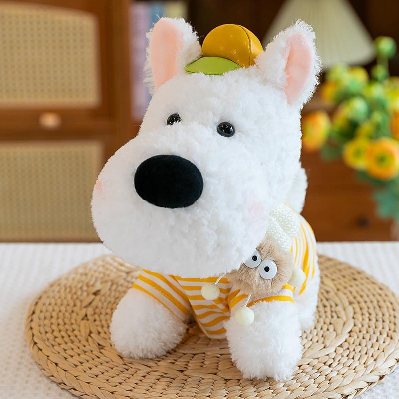 Highland Dog West Plush Doll With Realistic Design Fluffy Healing Doll Cotton Pp
