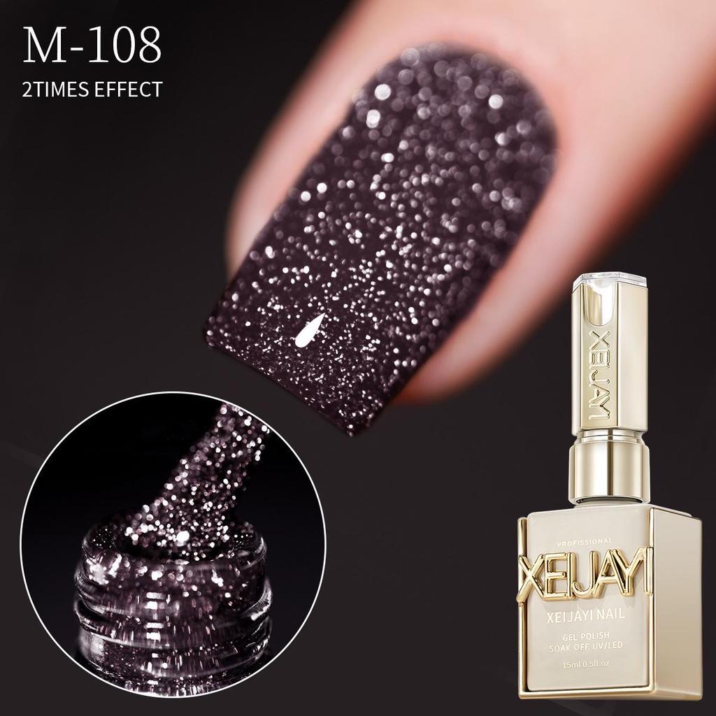 2025 Celeb Fave Wine Red Diamond Glitter Nail Gel Set