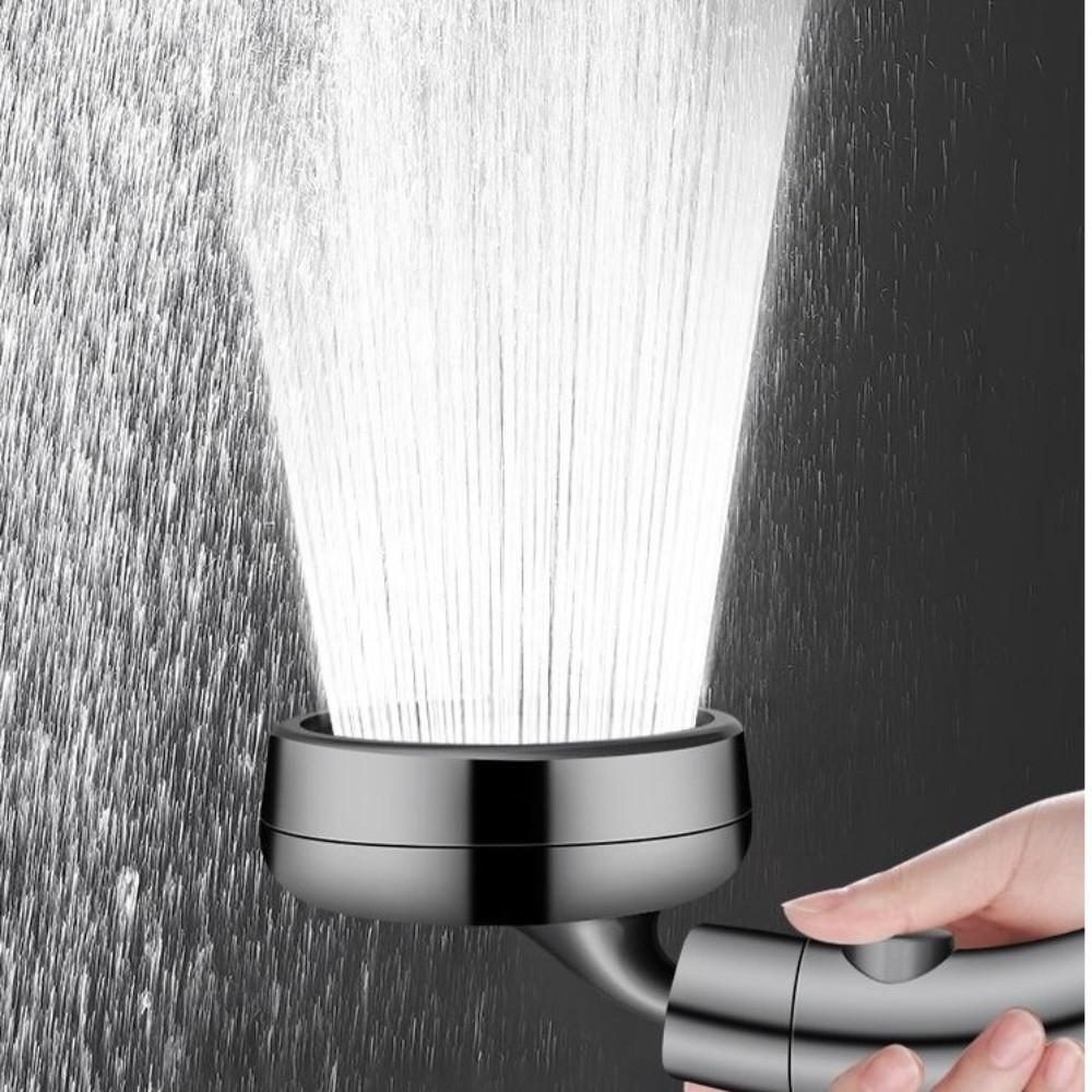 With Stop Button High Pressure Shower Head Plastic Rainfall Showerhead  Bathroom Accessories