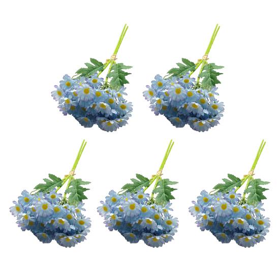 Künstliches Kamillenbündel Künstliche Kamillenblüten mit biegsamen Stielen UV-beständige realistische Kunstblumen für Zuhause Vase Garten Hochzeitsdeko