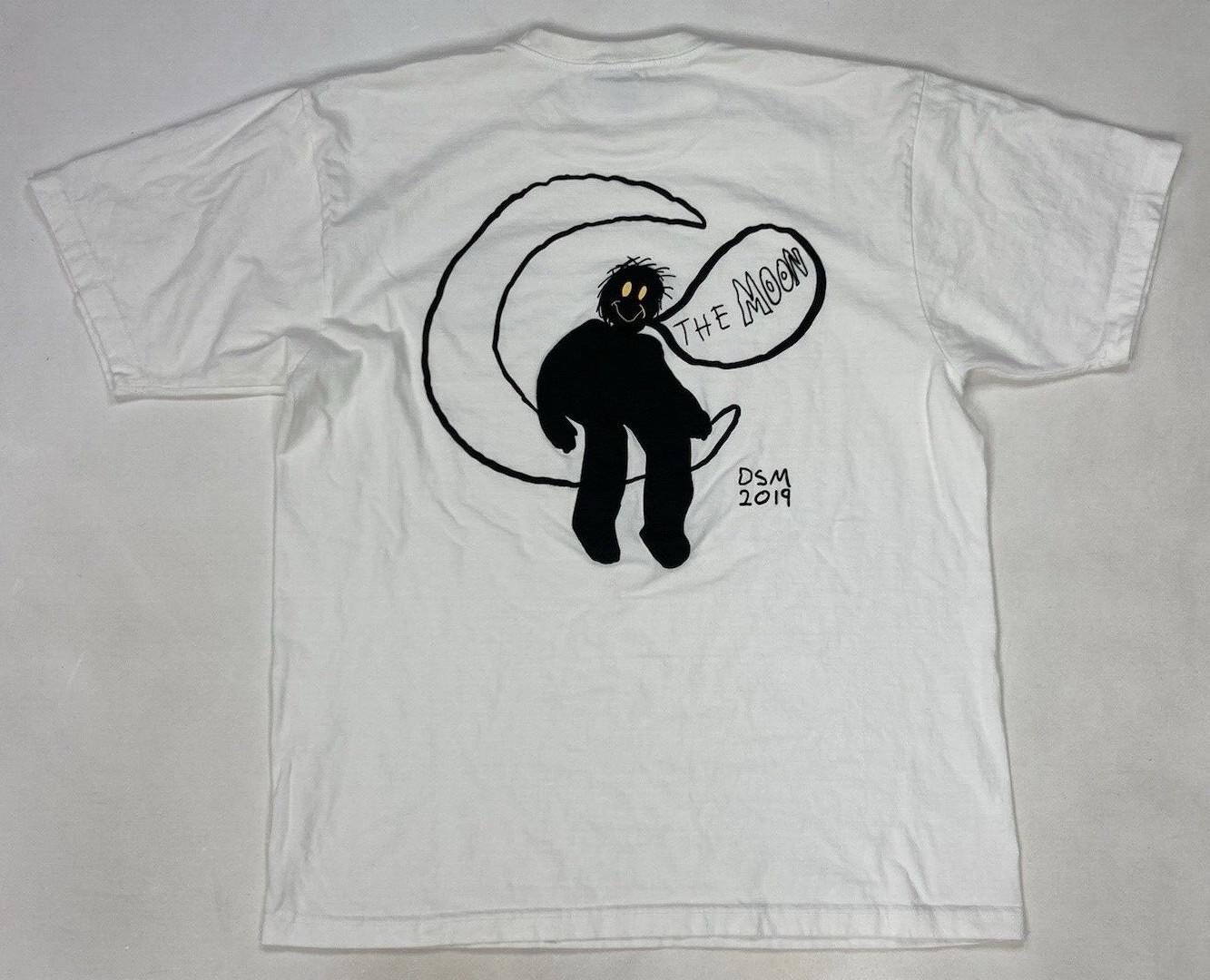 Travis Scott Astroworld DSM The Moon 2019 Graphic T-shirt Men Large Oversized S