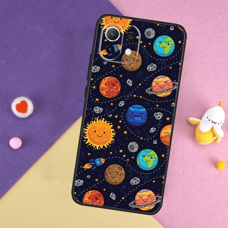 Magic Space Moon Planet Case For Xiaomi 13T 11T 12T 14T Pro 13 14 15 Ultra POCO X7 Pro X3 X5 X6 F5 F6 M6 Pro Cover