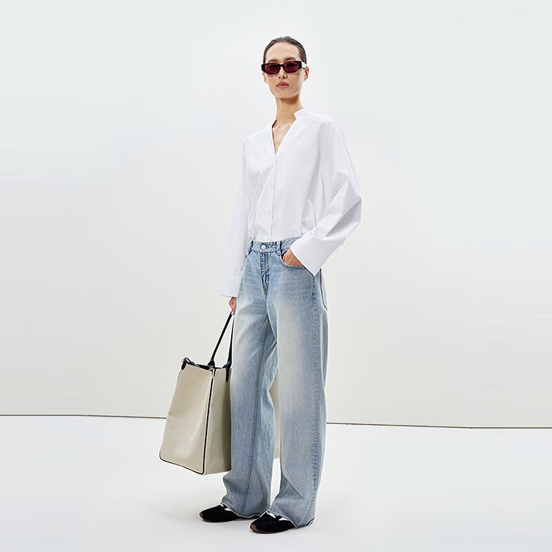 

LESS 2025 Spring Straight-Leg Cotton Jeans S