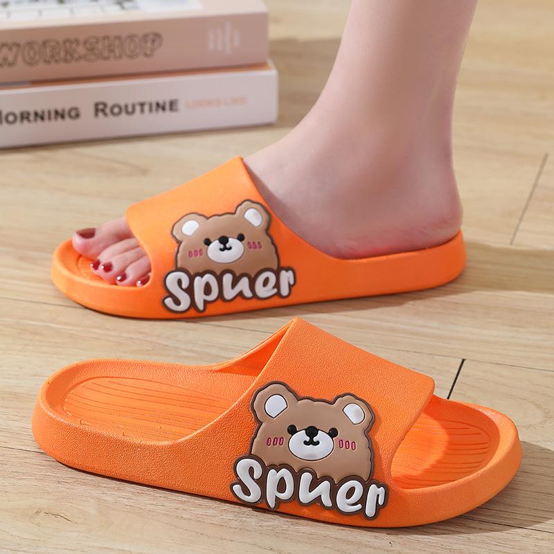 New raw slippers bear cool slippers couple home four seasons slippers