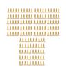 150PCS Gold Pickguard Screws Metal Pick Guard Mounting Screws  For Electric Guitar