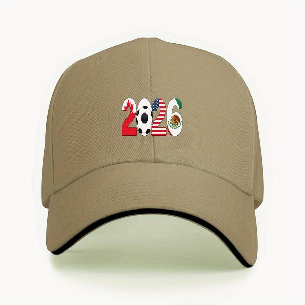 2026 Flag of Canada USA Mexico Baseball Cap Adjustable Sports Hat for Men Women