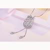 Fashionable and Elegant Tulip Autumn and Winter Zirconia Sweater Chain Female Fashion Hundred with Long Flower Necklace Temperament Accessories