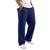 Men's Casual Loose Fit Wide Leg Travel Pants with Pockets Lightweight Straight Leg