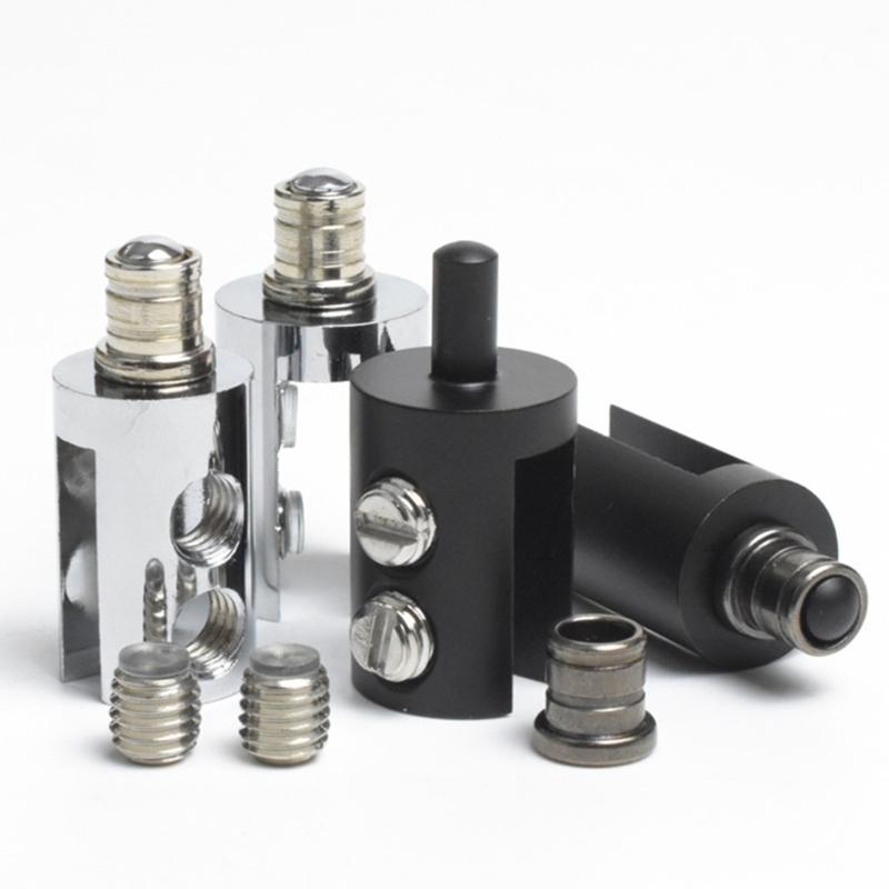 2pcs Cylindrical Designs Glass Hinges Accessory for Home and Commercial Use Smooth Operations and Sturdy Materials