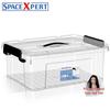 SPACEXPERT Clear Plastic Storage Box with Handles