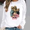 Women's Round Neck Pullover Hoodie for Spring, Autumn, and Winter