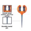 Durable Hose Guide Holder Roller Top Hose Guide Spike Practical Garden Hose Guide  Lawn Watering