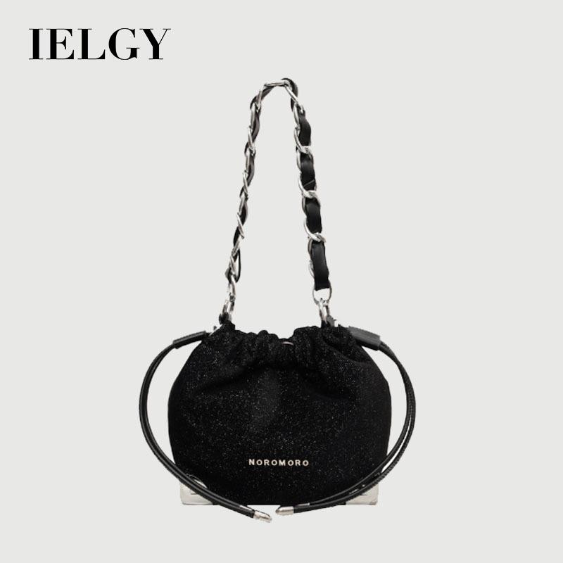 IELGY Korean Version Fashion Chain Bucket Bag Simple Casual Messenger Bag