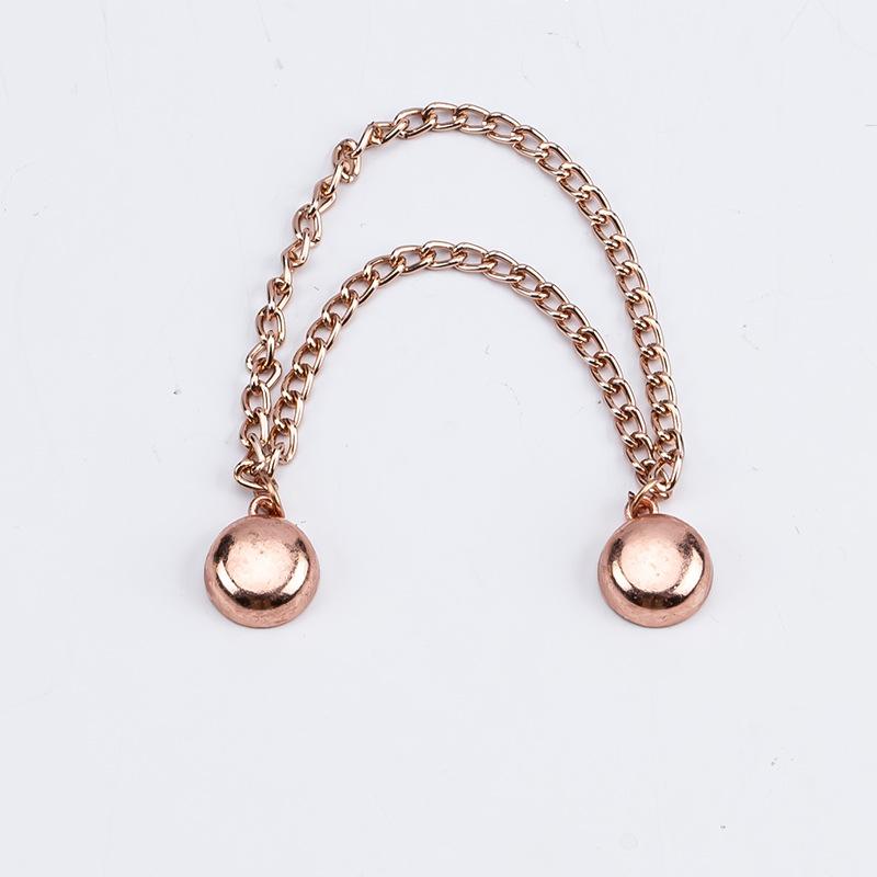 Wielofunkcyjny Magnetyczny Klips do Ubrań z Łańcuszkiem Metalowe Guziki Klips Ubrania Szalik Nogawki Spodni Mankiet Mocujący Magnes Pin