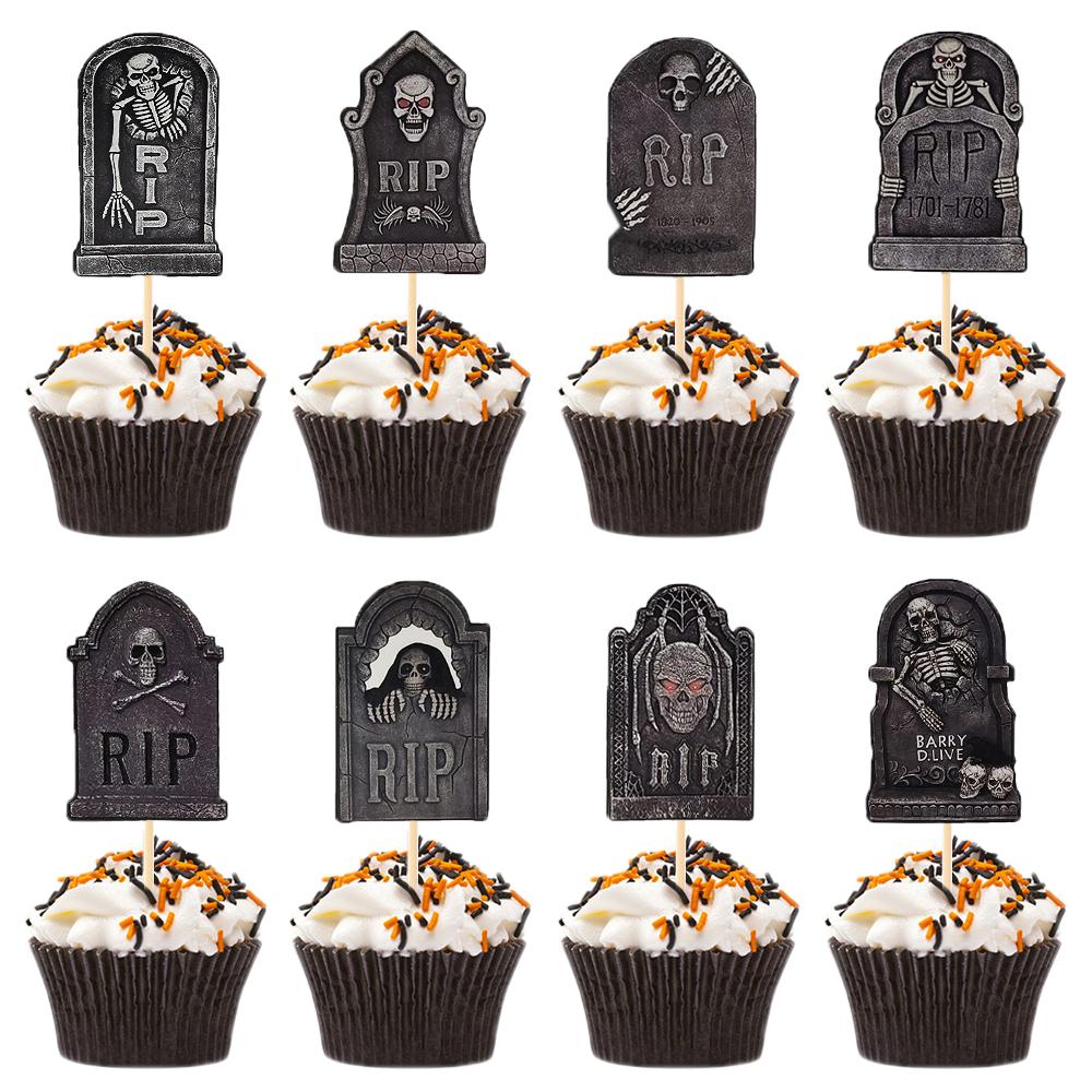 

Подставка для торта на Хэллоуин 2024 года, тыква, привидение, кекс, полка, украшение для торта на Хэллоуин, украшения для вечеринки на Хэллоуин