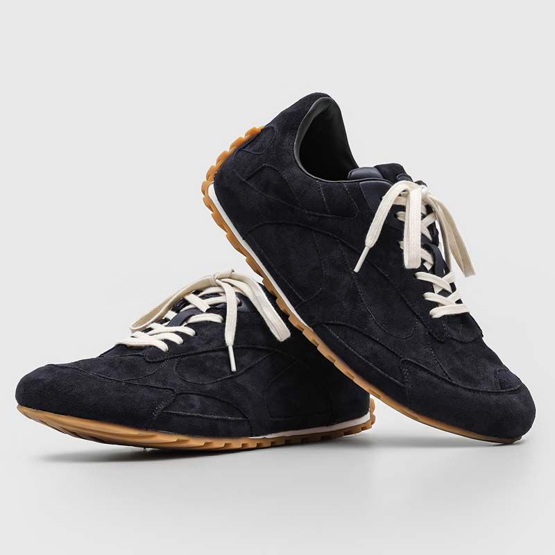 Trendy German Training Shoes Commuter Casual Shoes Men'S And Women'S Shoes Thin Soles Crooked Head Sports Lace-Up Retro Round Head
