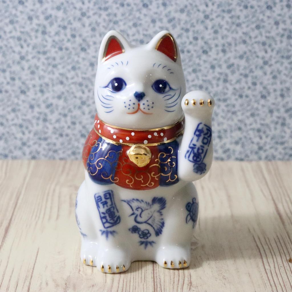 Yakushi-ugn Lyckokatt handstorlek total längd bra bra lycka lyckoklistermärke (vänster upphöjd, 3,5, 10 cm), färgad, lycka, (bra inkluderad)