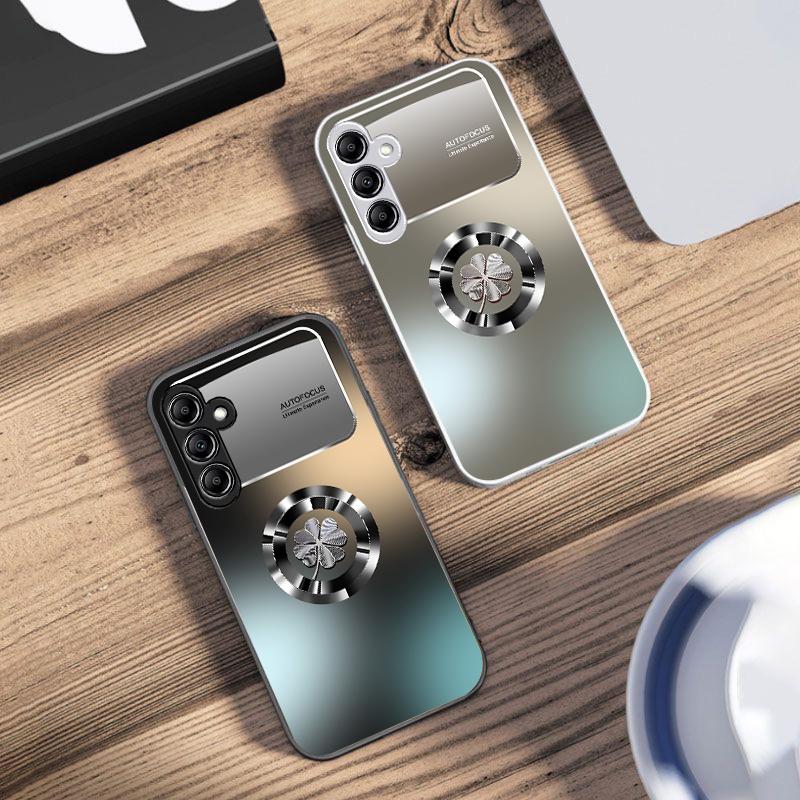 Farbverlauf-Blumen für Samsung Galaxy A14 4G 20 30 52 20S 21S 22 A32 33 34 42 50 51 53 54 70 71 72 73 5G Glas-Handyhülle