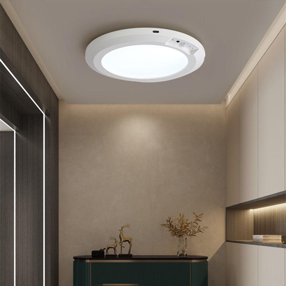 3 Color Ceiling Light Wireless induction LED Closet Lamp Practical Night Light  Hallway