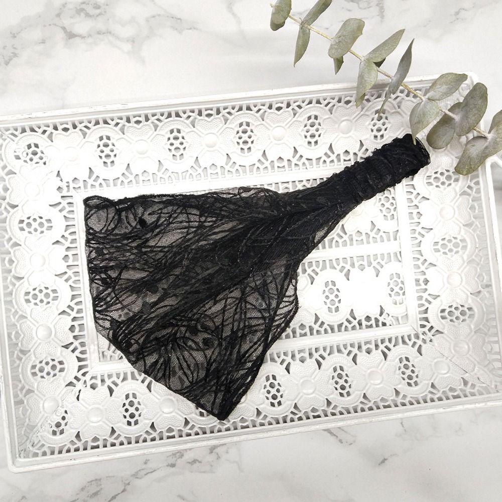 Wide edge headband Korean Headwear Women Headband Mesh Hairbands Fashion Lace Flower Hairbands