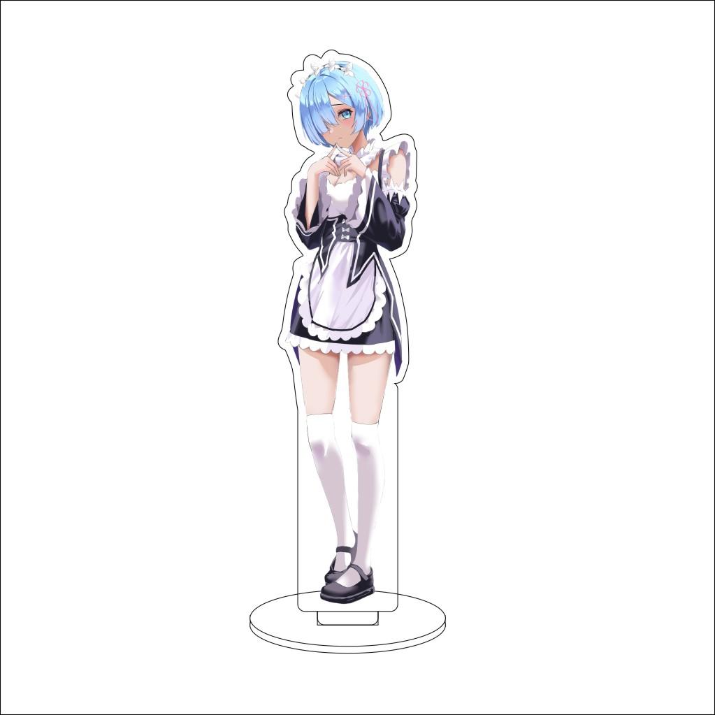 16CM Anime ZERO Starting Life in Another World Cosplay Acrylic Stand Ornaments Elsa Gran Hilte Figure Stand Halloween Gift