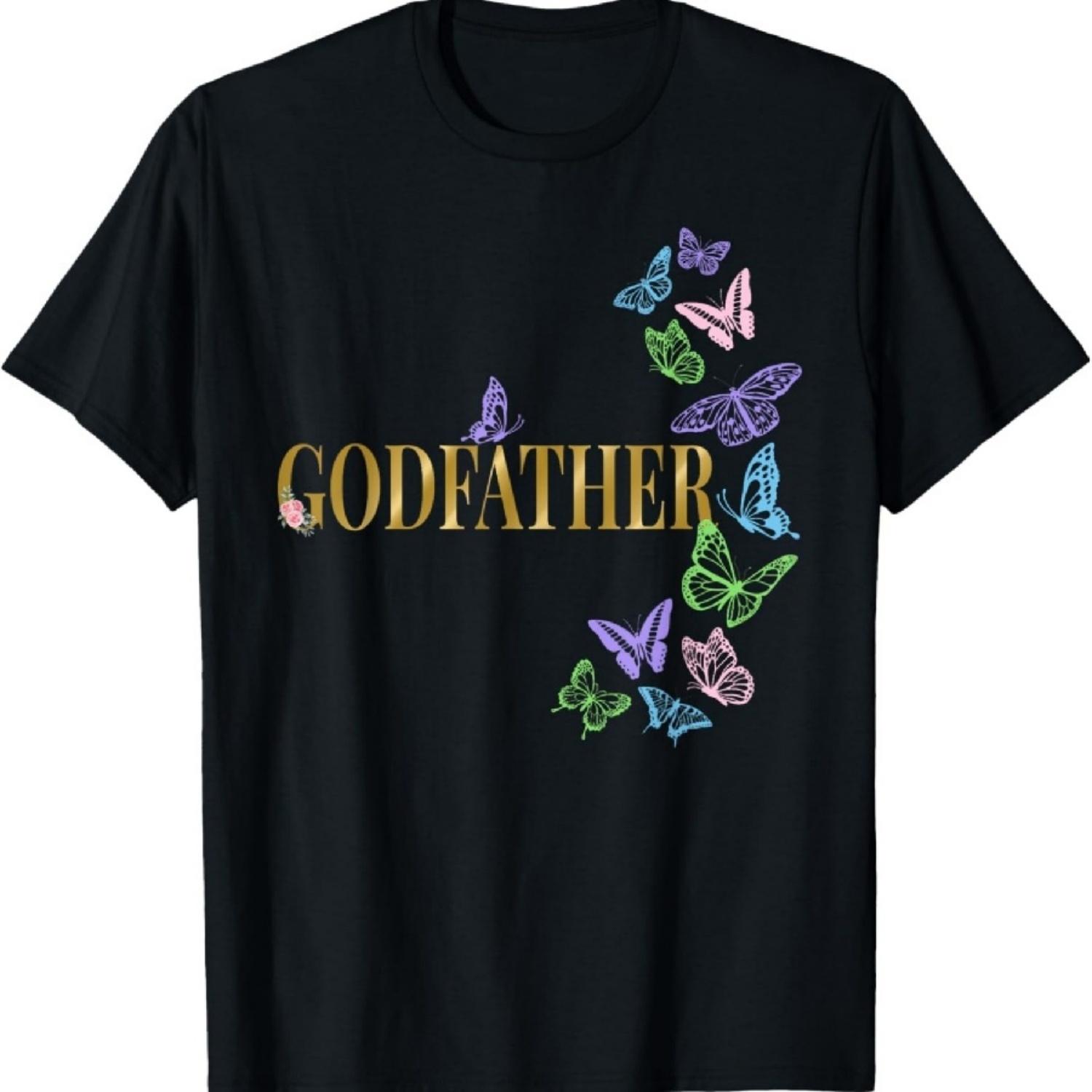 

Godfather of The Birthday Girl Butterfly Party Matching T-Shirt XXXXXL чорний