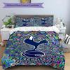Tottenham Hotspur F.C Design Printed Pattern Duvet Cover Set – Includes 1 Duvet Cover and 2 Matching Pillowcases Bedroom Decor Christmas Gifts