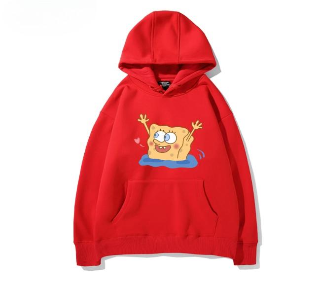 

SpongeBob SquarePants Big Stars Surrounding Hoodies Student Couples Autumn and Winter Loose and Versatile Clothes Trendy 3XL