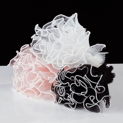 4 yardy Kvetinový baliaci vlnený priadza Ružový kytica Baliaci papier Čipkovaná sieťka Ručne vyrábané baliace potreby pre darčeky Svadobná párty Dekor