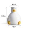Cute Duck Vase Ceramic Hydroponic Vase Desktop Ornament Home Decor Garden Decoration