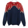 TENDERLOIN 15AW Made In Japan Wool Blend Wing Pattern Long Sleeve Sweater Men's Used