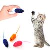 Squeaky Cat Toys Realistic Mouse Shape Interactive Chew Toy with Gnawing Sound Cat Play Teething Toys for Indoor Cats Energy Relief and Fun
