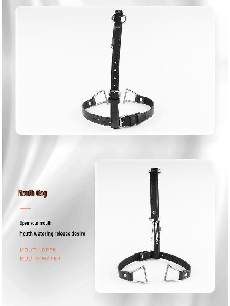 SM Erotic Mouth and Nose Hook Gag for Master-Slave Play