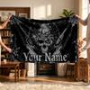 Gótico Sombrio (5) Manta Personalizada com Nome Macia Aconchegante Presente para Sofá Cama Divã Decoração de Casa