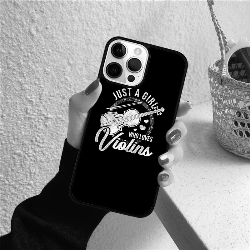 Cool Music Violin C Phone Case for iPhone 17 Air 16 PRO MAX 15 14 PLUS 12 11 13 Back Cover Fundas Shell Coque
