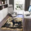 1PC Custom Name Moose Wilderness Theme Floor Mat Ideal for Living Room, Game Rooms, Office, Bedroom,Floor Mat Playful Design