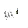 Elegant Bunny Peacock Family Animal Sculpture Collection for Tabletop Cabinet Bookshelf Bedroom