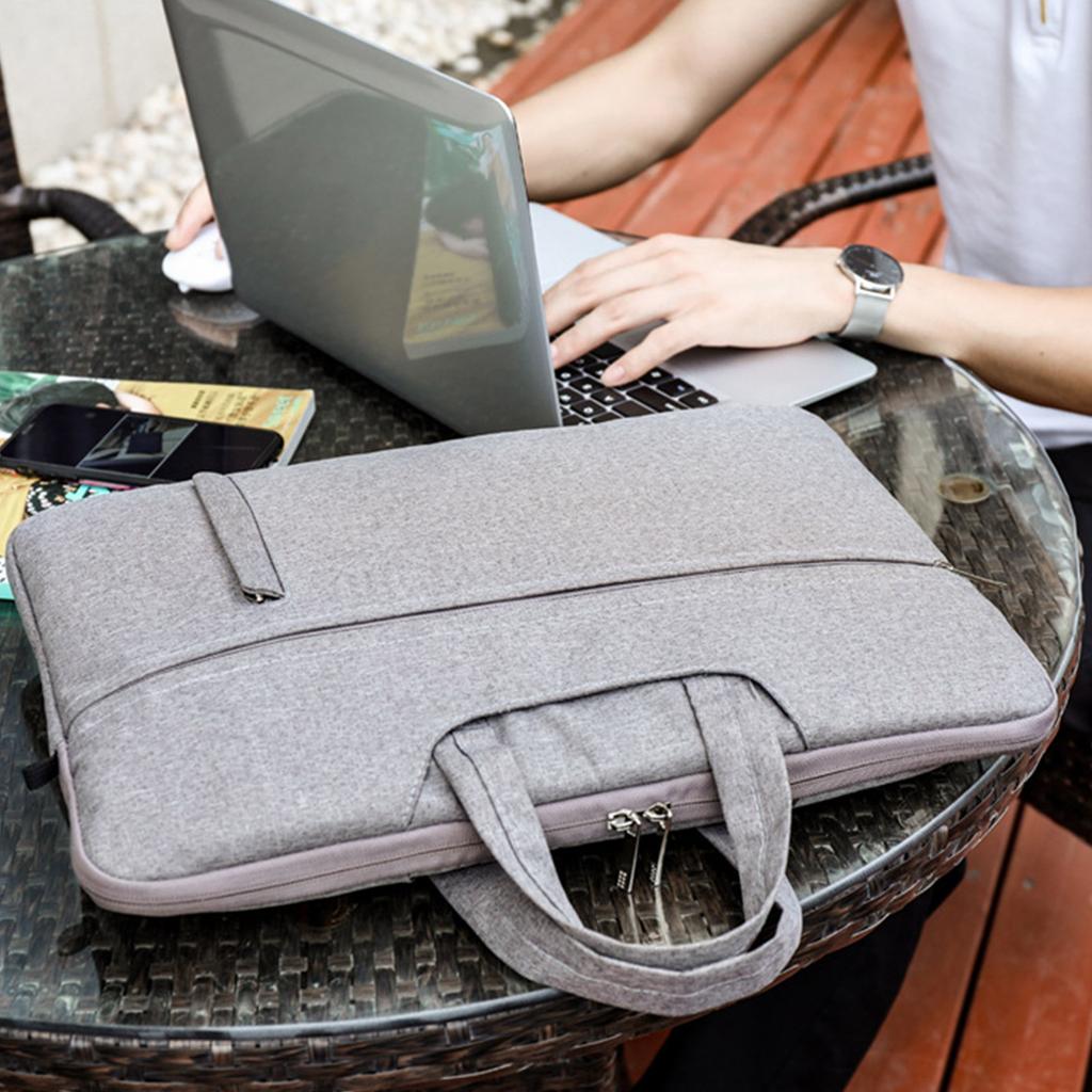 Protective Carrying Case Notebook Handbag Oxford Cloth Laptop Computer Bag with Shoulder Strap Splash-proof Portable