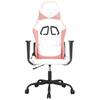 Gaming Chair In White and Pink Artificial Leather