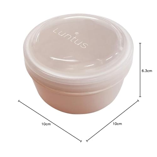 Asvel Lantus STR-250 Antibacterial Bento Box, 250ml, Pink, for Salads and Fruits, Leak-Proof