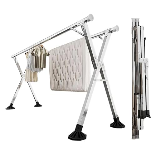 

Сушилка для одежды, Х-образная, складная, выдвижная, не требует установки, большой ветрозащитный крючок в форме подковы, для сушки одежды в помещении/на улице