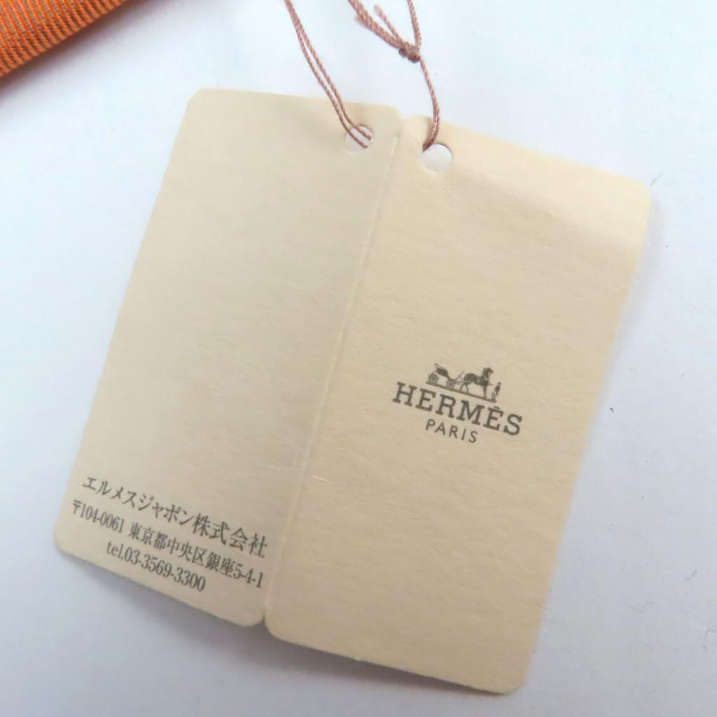 Pristine HERMES tie Horseshoe pattern silk mens 339359T Used