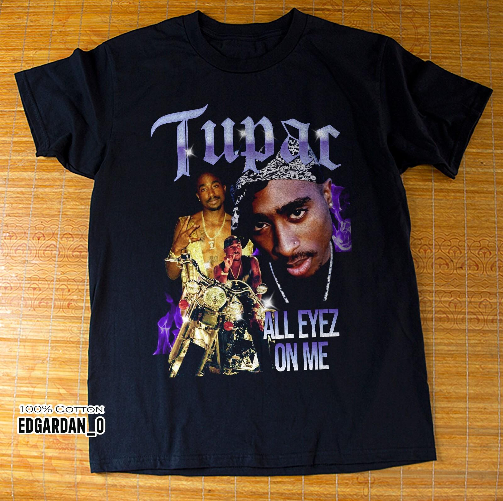 Tupac Shakur 2Pac All Eyes On Me Black Unisex T-shirt Size S-5XL XXXXL