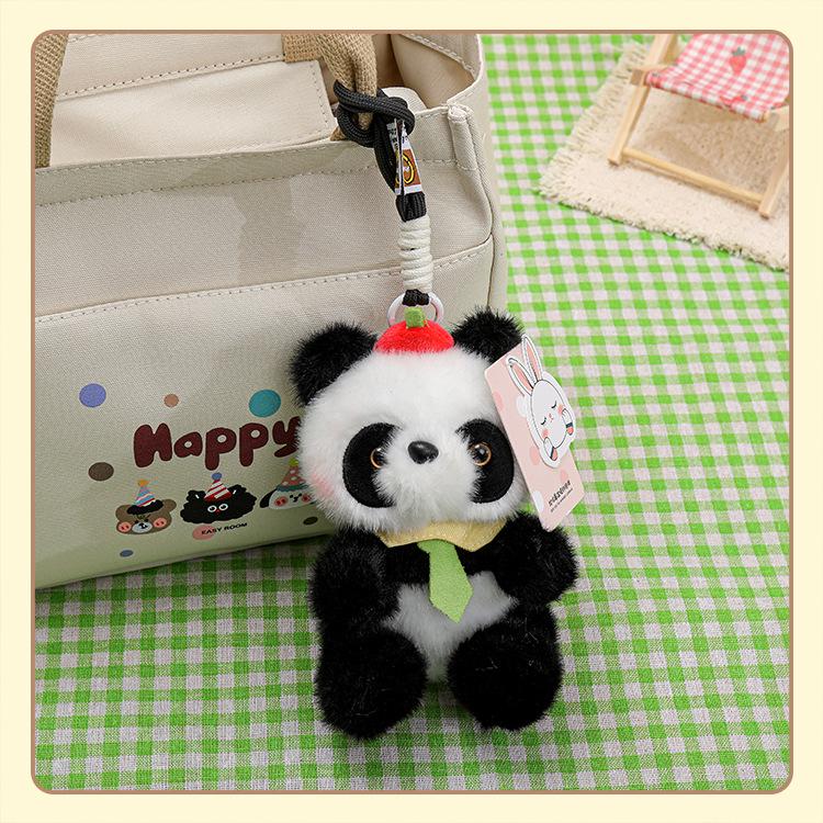 Adorable Panda Plush Toy Keychain - Cute, Fun Pendant for Bags & Gifts