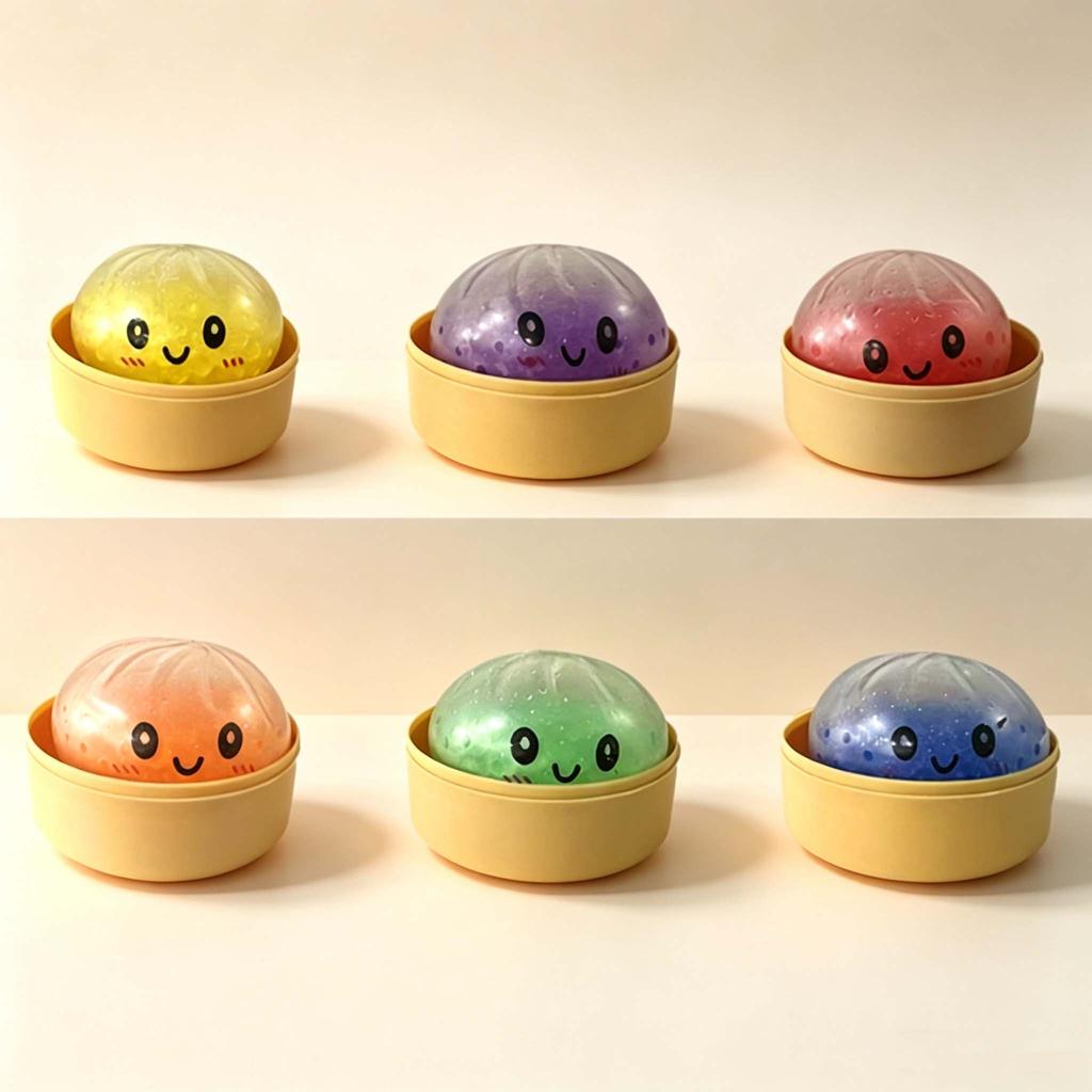 Glitzer-Knödel Squishies Weiches Süßes Langsamer Rückprall Stressabbau Spielzeug für Kinder und Erwachsene Büro Wohnkultur Geschenkidee
