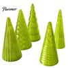 Desktop Holiday Ornaments 5Pcs Illuminated Christmas Tree With/No LED Lights, Nordic Style Luminous Modern Minimalist Home Tabletop Ornaments,