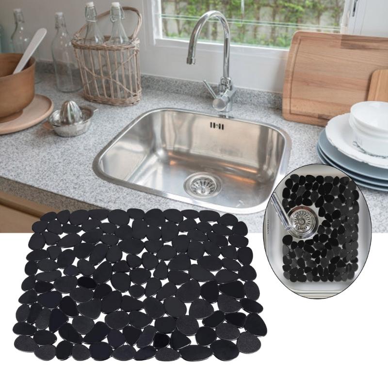Pack of 2 Kitchen Sink Protector PVC Dish Drying Mat Sink Soft Protective Cover Non Slip Dish Drying Mat PVC Material