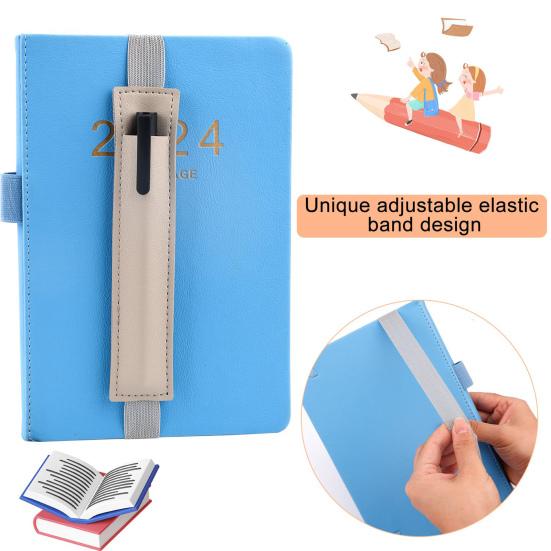 6Pcs Pen Holder Detachable Elastic Band Pen Case Convenient Single Pen Sleeve for Journals Notebooks