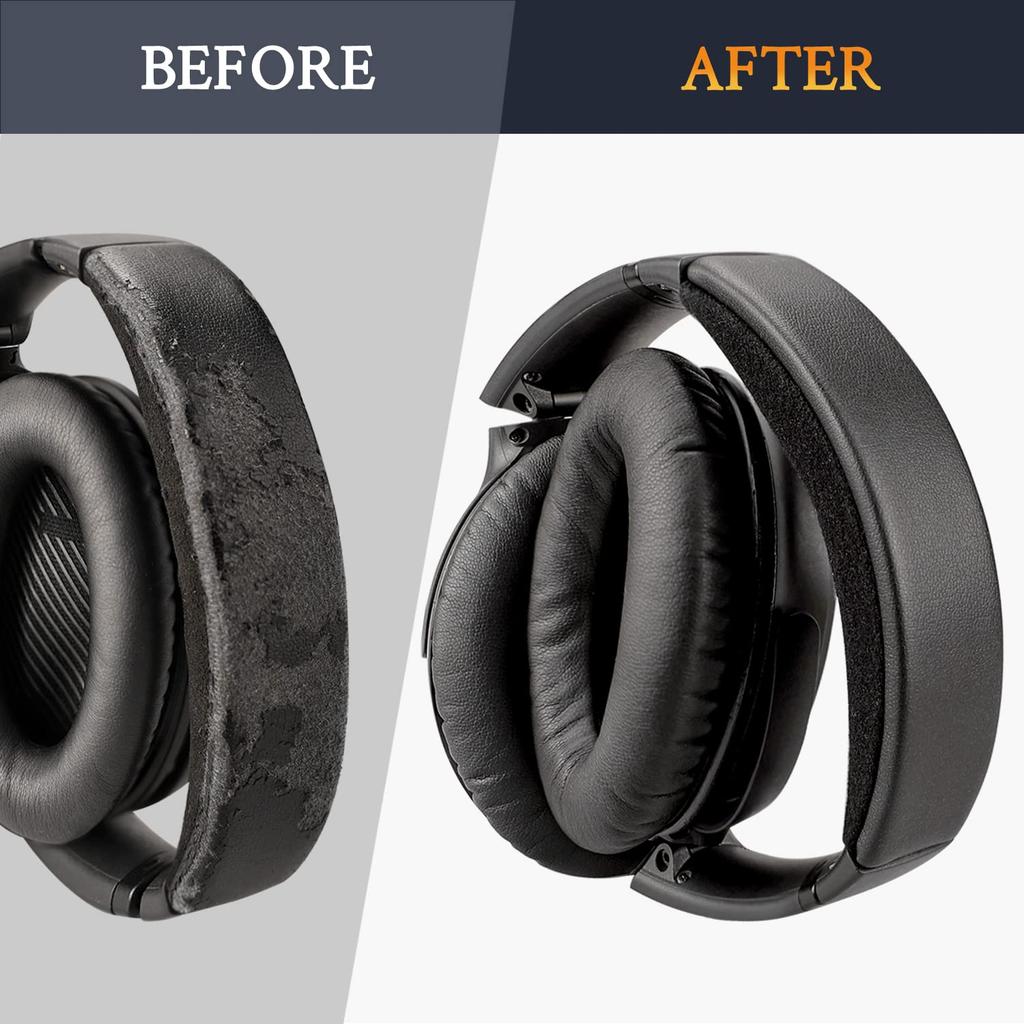 SOULWIT Ear Pads + Headband + Ear Pad Covers Replacement Kit for Bose QuietComfort 35 QC35, QC35 Ii Over-Ear Headsets - Headphone Replacement Pads, An